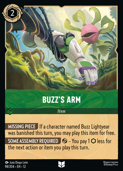 Buzz's Arm #98 Foil — Wilds Unknown (Uncommon) · Disney Lorcana