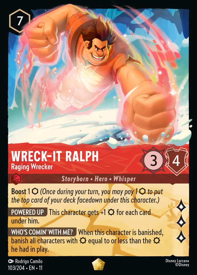 Wreck-It Ralph - Raging Wrecker #103 (Legendary)