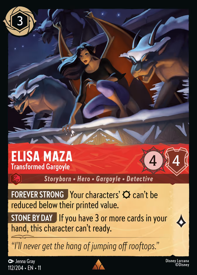 Elisa Maza - Transformed Gargoyle #112 (Rare)