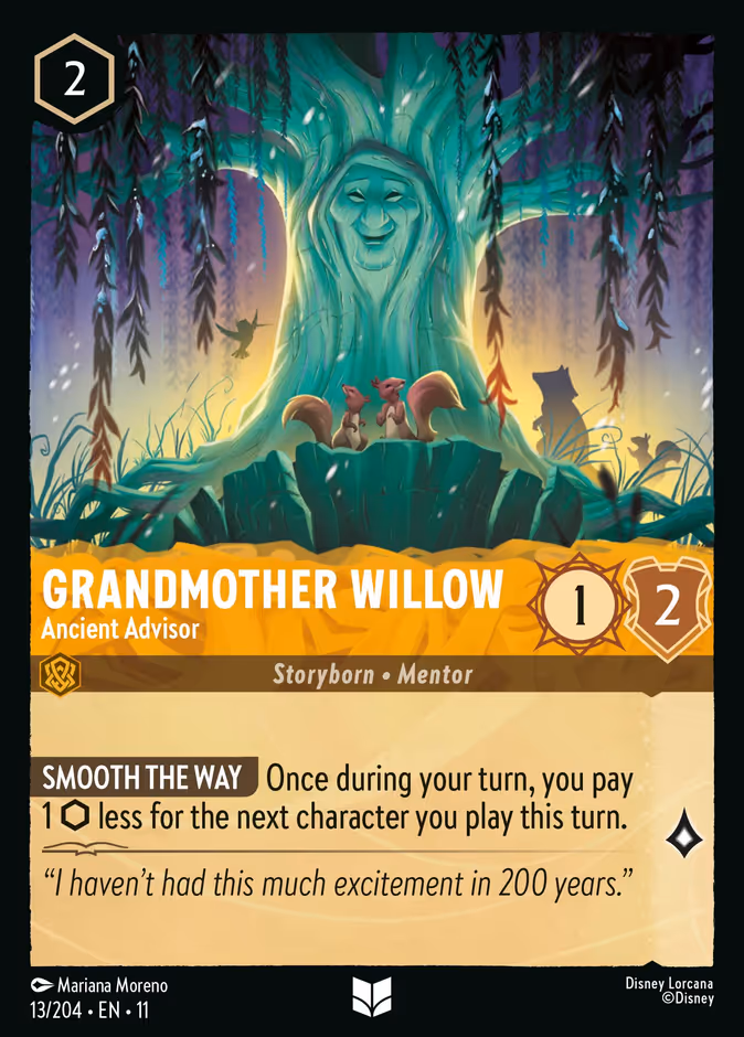 Grandmother Willow - Ancient Advisor — Disney Lorcana