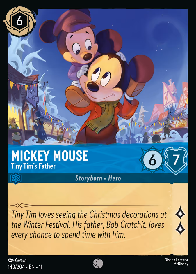 Mickey Mouse - Tiny Tim's Father #140 (Common)
