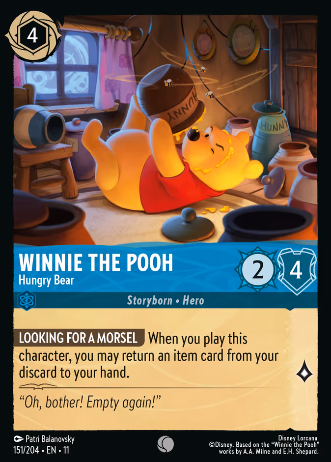 Winnie the Pooh - Hungry Bear #151 (Common)