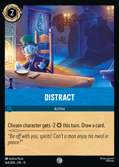 Distract #164 — Winterspell (Common) · Disney Lorcana