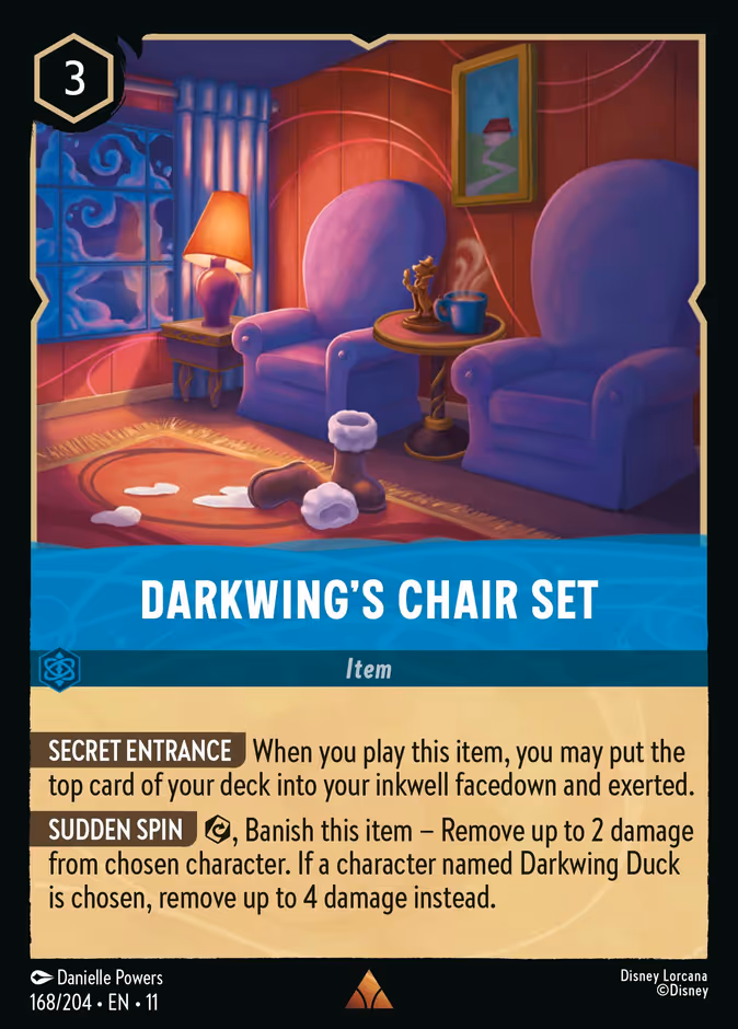 Darkwing's Chair Set #168 (Rare)