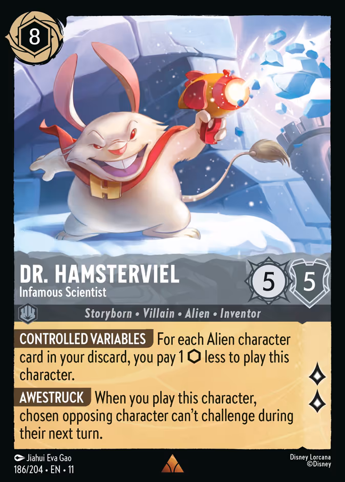 Dr. Hamsterviel - Infamous Scientist #186 (Rare)