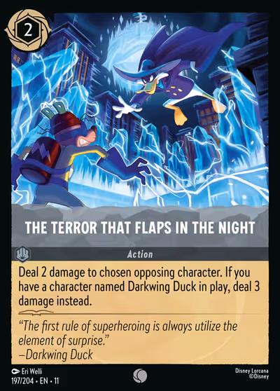 The Terror That Flaps in the Night #197 — Winterspell (Common) · Disney Lorcana