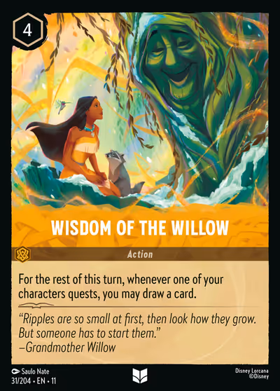 Wisdom of the Willow #31 — Winterspell (Uncommon) · Disney Lorcana