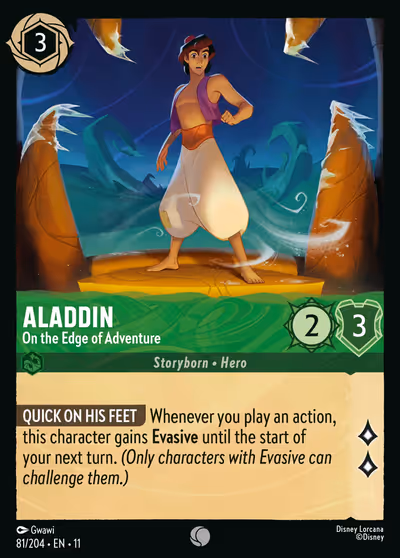 Aladdin - On the Edge of Adventure #81 — Winterspell (Common) · Disney Lorcana
