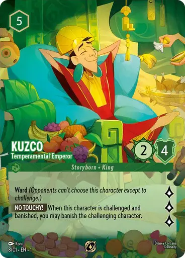 Kuzco - Temperamental Emperor (Challenge) #8/C1 (Promo) · Disney Lorcana