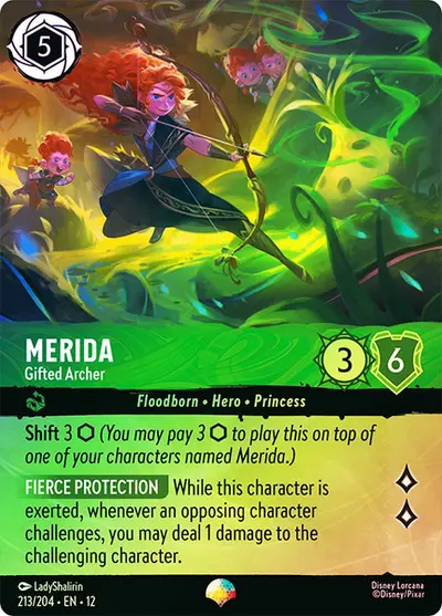 Merida - Gifted Archer #213 Foil — Wilds Unknown (Epic) · Disney Lorcana